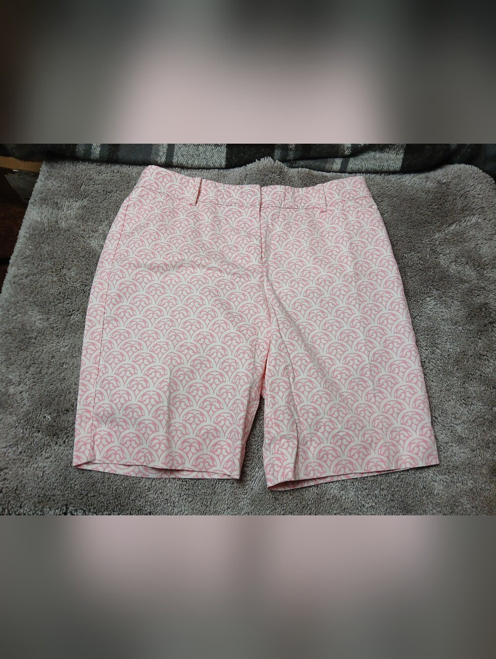 Talbots Pink Patterned Bermuda Shorts
